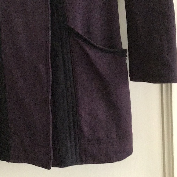 Aubergine Funnel Top Soft Jacket-Organic Cotton - Picture 3 of 10